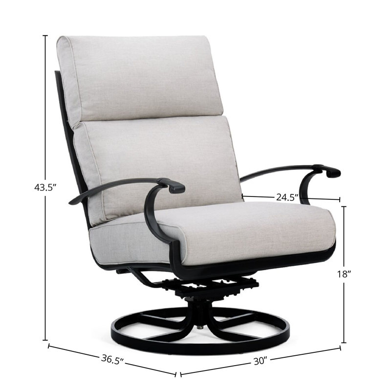 Manor Outdoor Rocker Chair, Gray