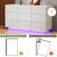 Commode 9 tiroirs lustrée 55,1 po Kimbereley-102798503