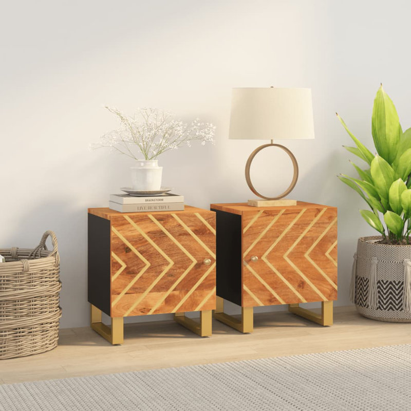 Solid Wood Bedside Table