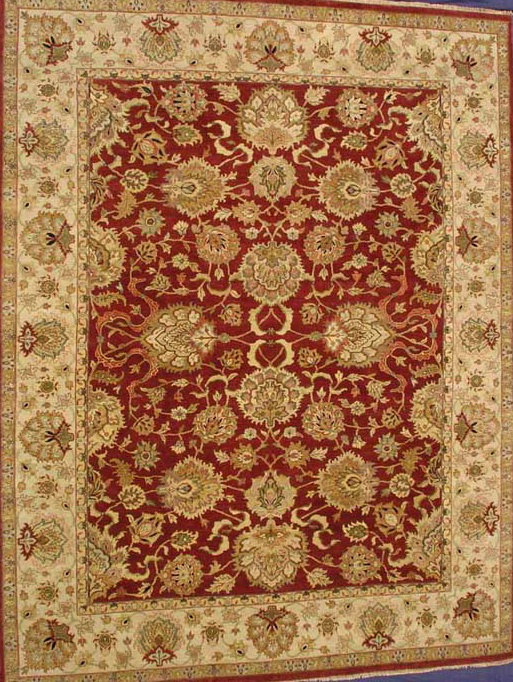 Agra Hand Knotted Wool Oriental Indoor Rug