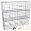 Agnesse 90cm H x 100cm W Silver Metal Gabion Wall