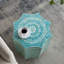 Tabouret avec design Capiz, bleu multi
