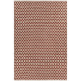 Costa Cotton Geometric Area Rug in Rust/White