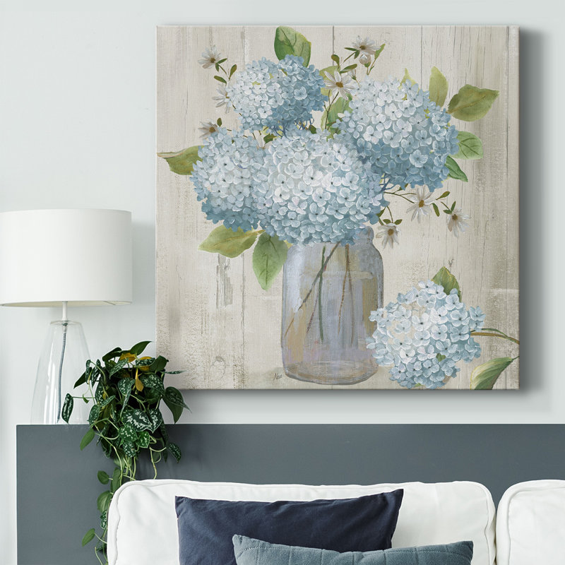 " Hydrangea Cluster II ", 24" H x 24" W x 1.5" D