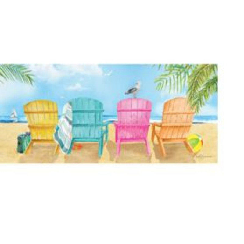 Evergreen Sassafras Beach Chairs Non-Slip Rubber Outdoor Mat