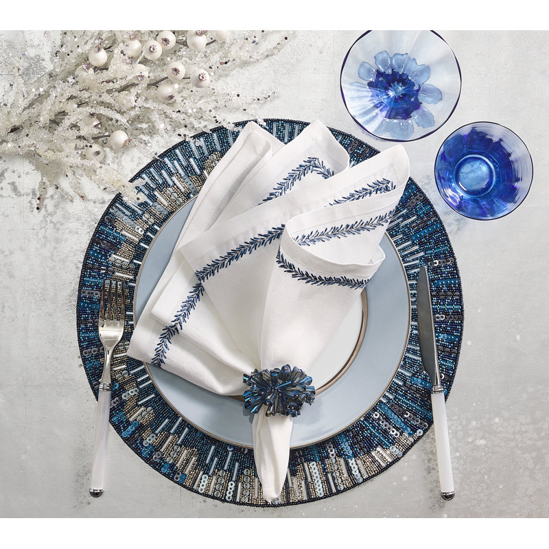 Dazzle Napkin Ring, Midnight