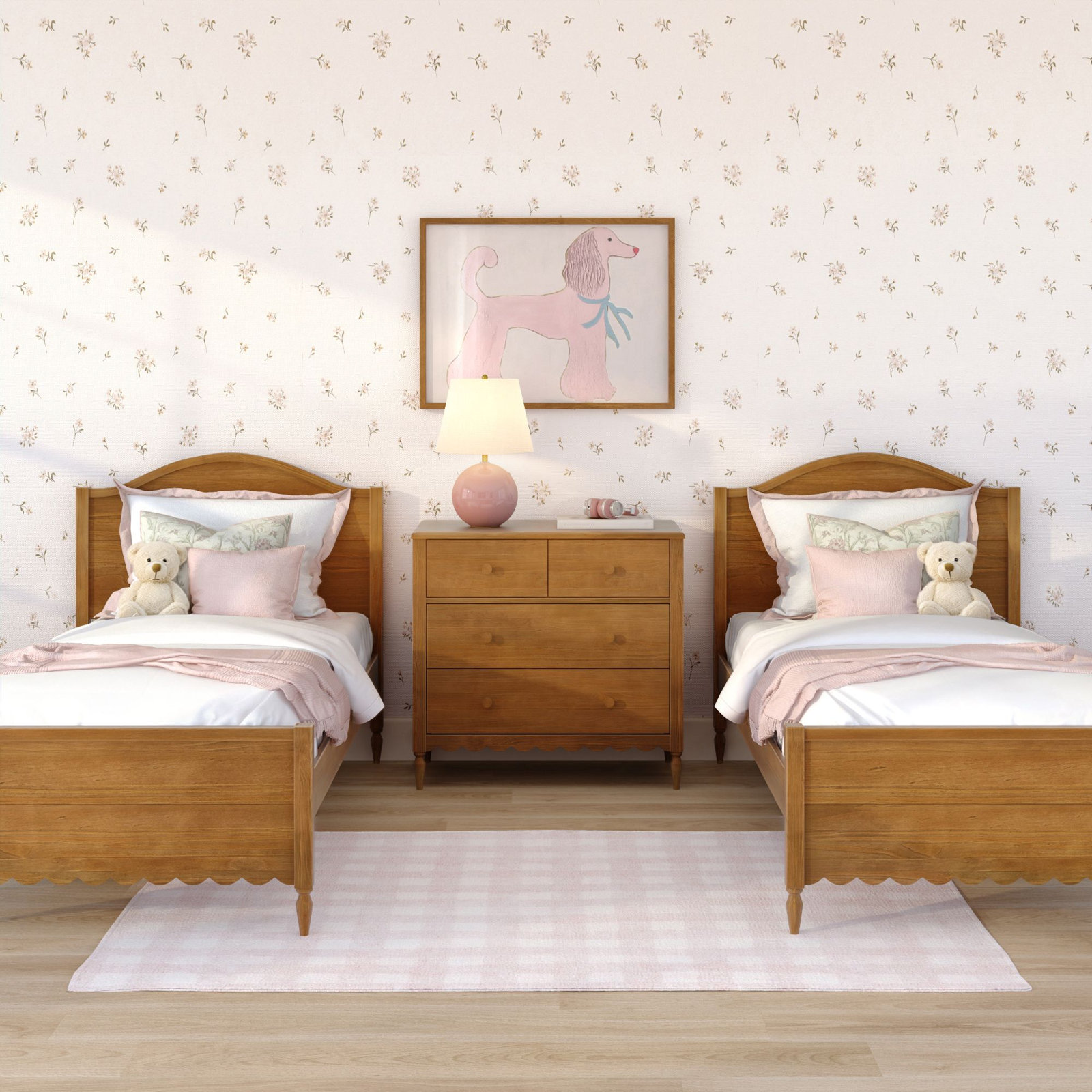Charlotte  Bed, Pecan, Twin