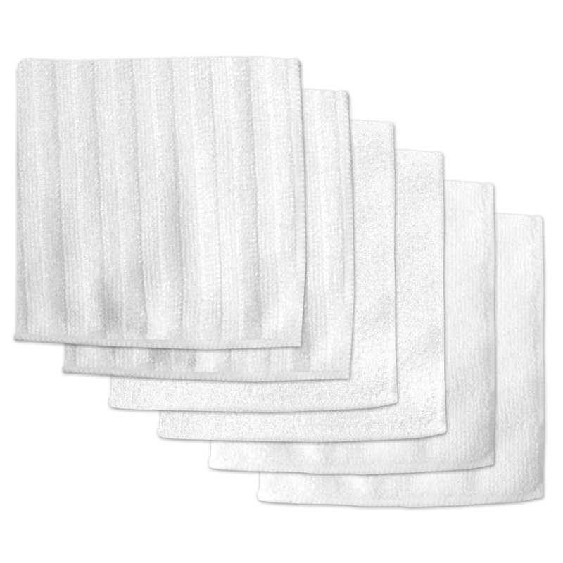 Winston Porter Dish Cloth Kitchen Towel, White