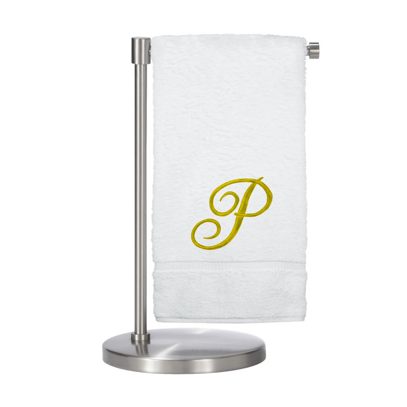 Bath Towel, P, White/Gold