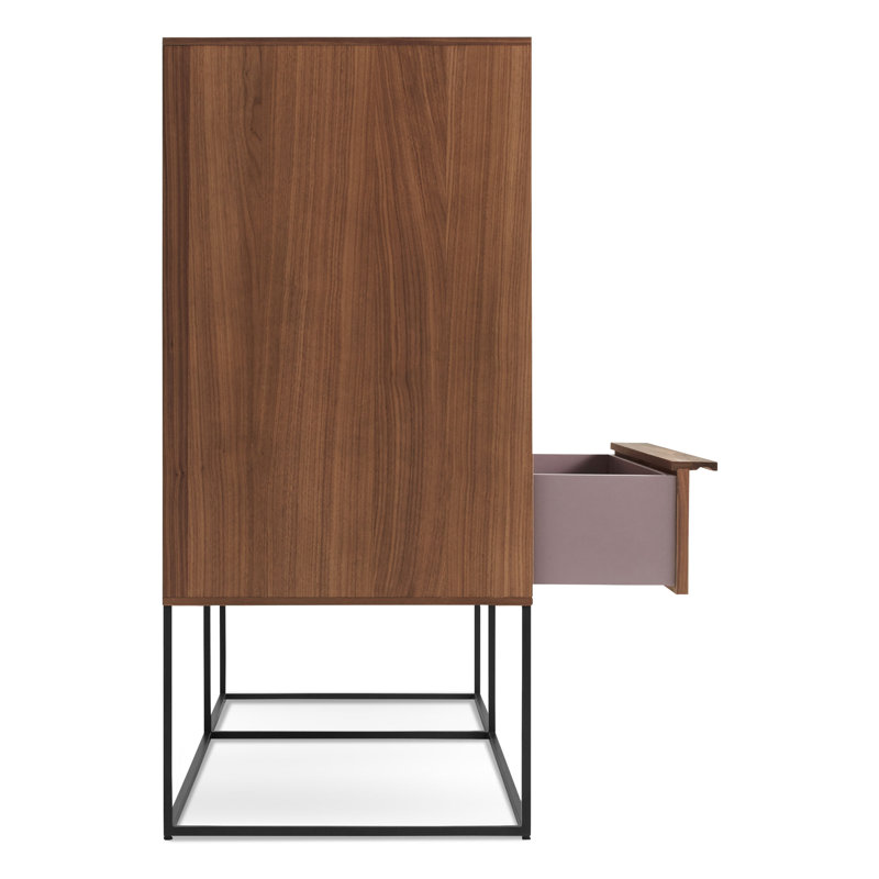 Rule 58'' W 7 - Drawer Dresser, Black/Walnut