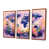Toile avec cadre flottant brun