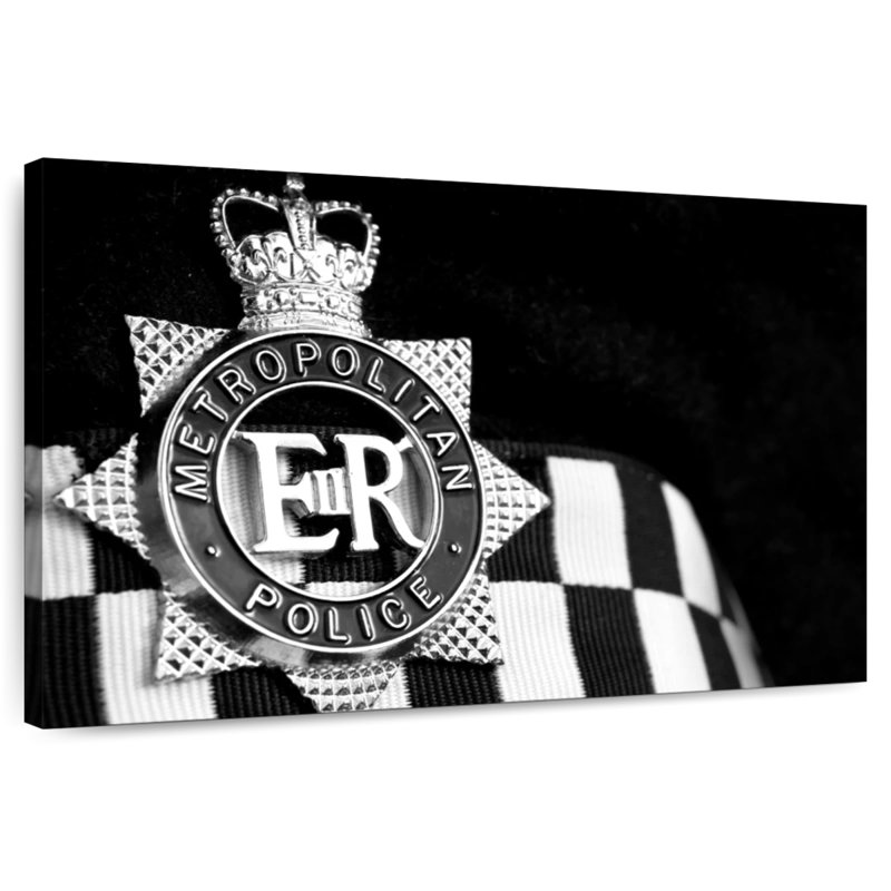 Insigne de la police métropolitaine, H 8 po x l 12 po