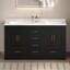 Meuble-lavabo double 60 po avec comptoir 60 po