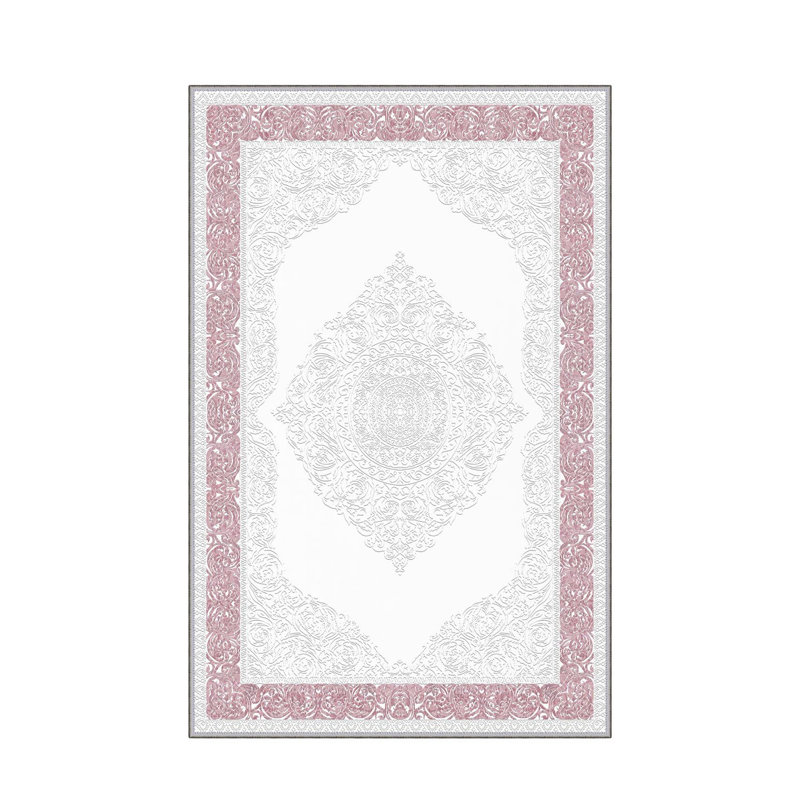 Stylish Woven Carpet, 31.5 x 47.2 inches | 100% Polyester, Pile Height: 0.04 inches, Total Height: 0.31 inches | Antibacterial, Non-Slip PVC Felt Underside | Machine Washable, Perfect for Living Room & Bedroom Decor
