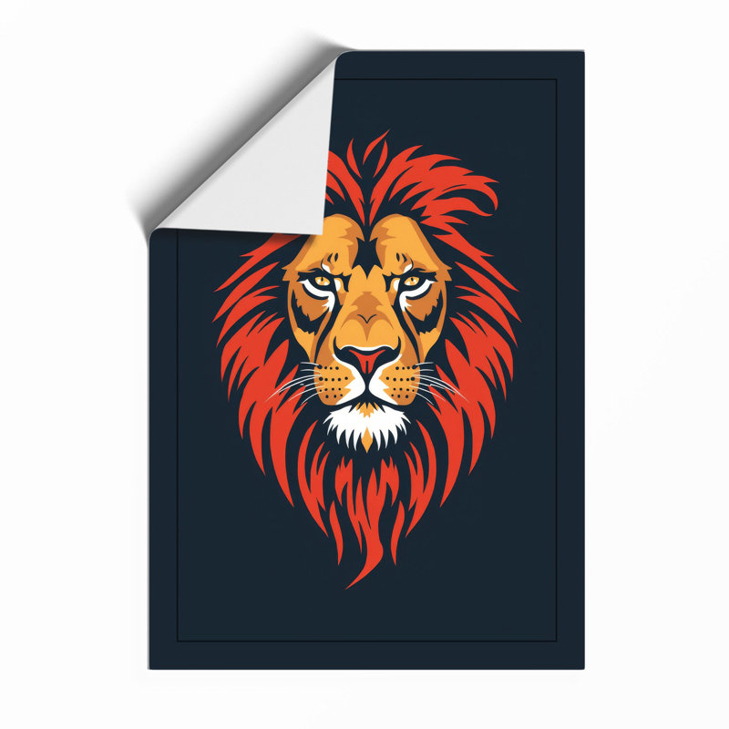 Lion's Crown Modern - Framed Print, Unframed, A2 - 59.4 x 42.0 cm