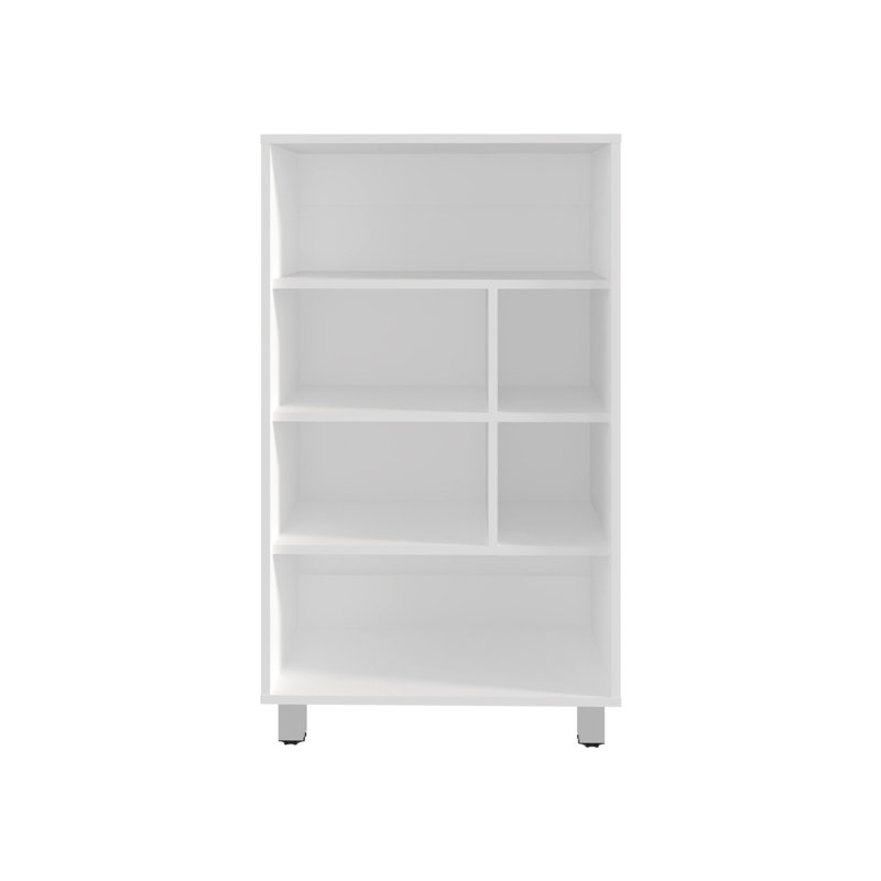 Armoire haute blanche de 40 po avec 4 tablettes et 6 tablettes polyvalentes pour le rangement des montres