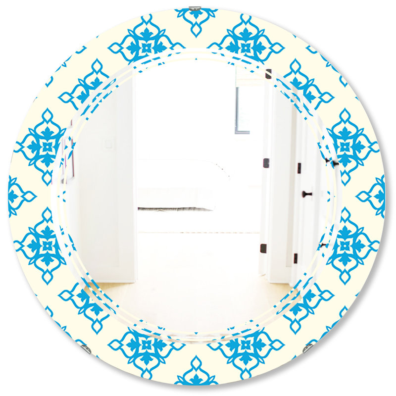 Miroir d’appoint ornemental triple C, H 31,5 po x l po