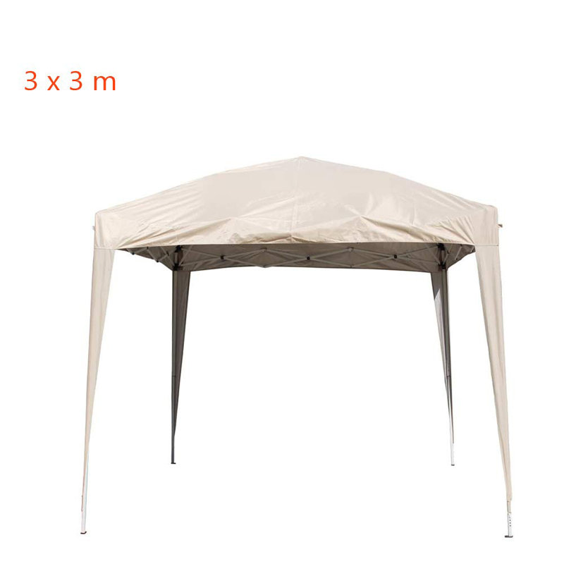 Adeen 3m x 3m Metal Pop-Up Gazebo, Beige