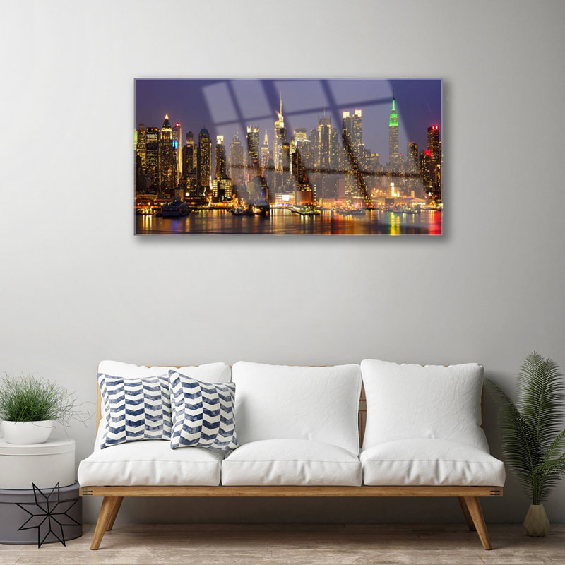 City Houses - Unframed Photograph on Glass