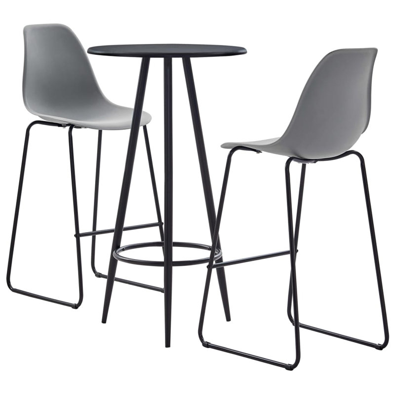 Bellario 2 - Person Dining Set, Black, Black