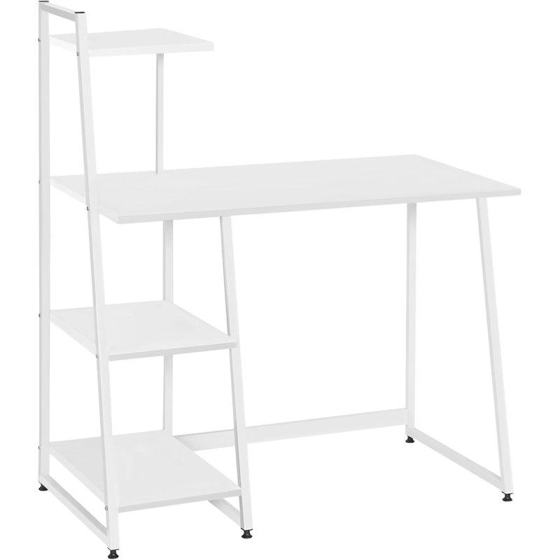 Khadeja Metal Base Writing Desk, White