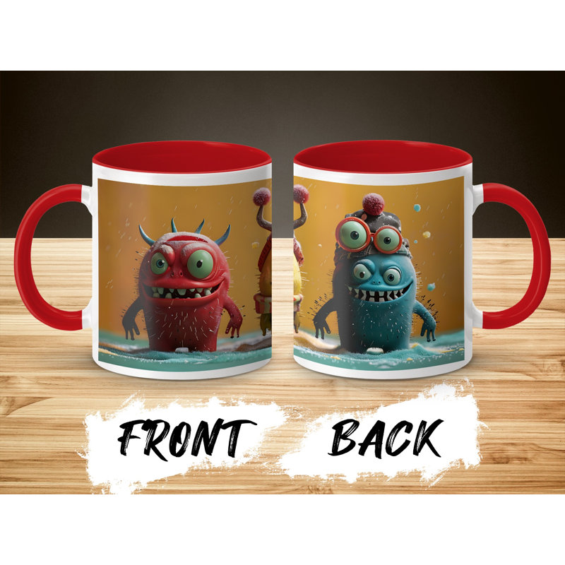 Ceramic Coffee Mug, Red