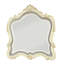Miroir de coiffeuse décoratif en bois massif sculpté, style européen doré, 45 pouces