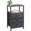 Table de chevet 24,88 "avec 3 tiroirs-131264125