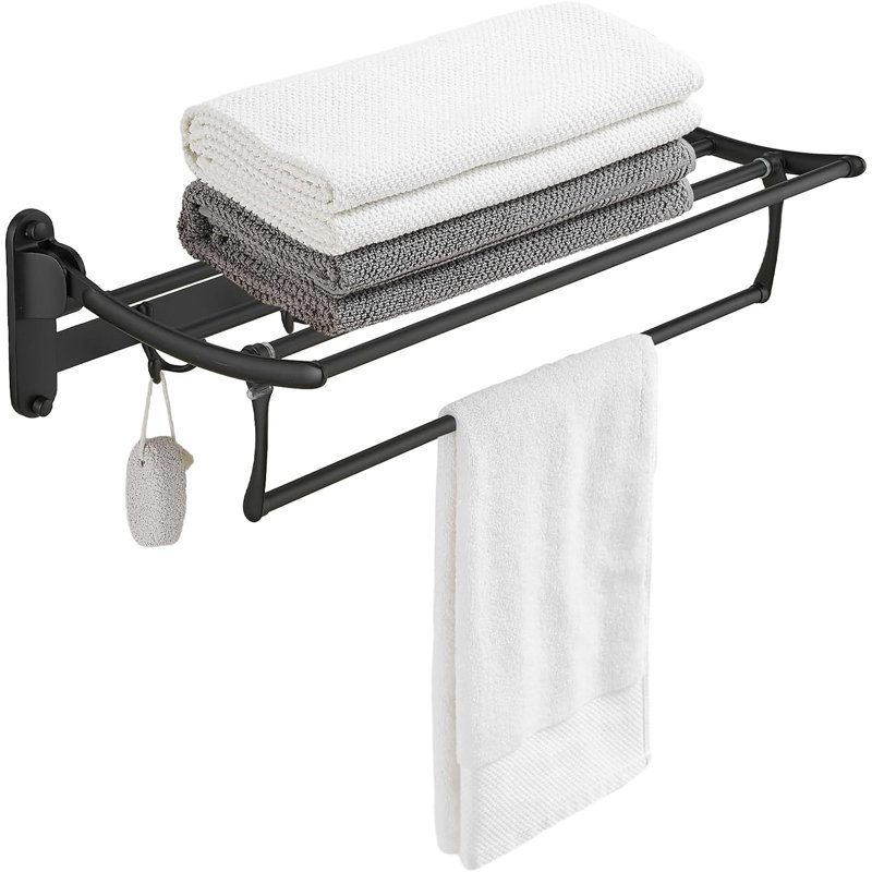 1 Towel Rack, Matte Black
