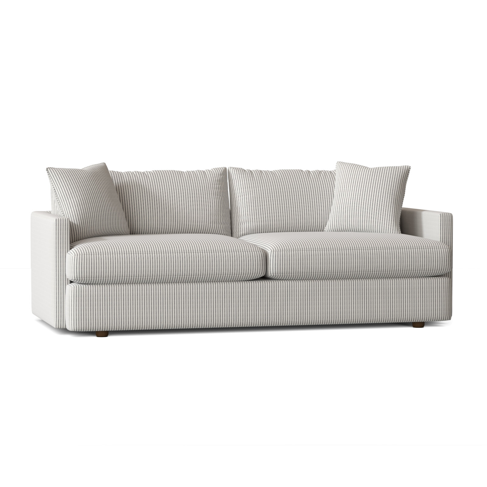 Fletcher 93" Recessed Arm Sofa, Cruise Adrift Woven Stripe