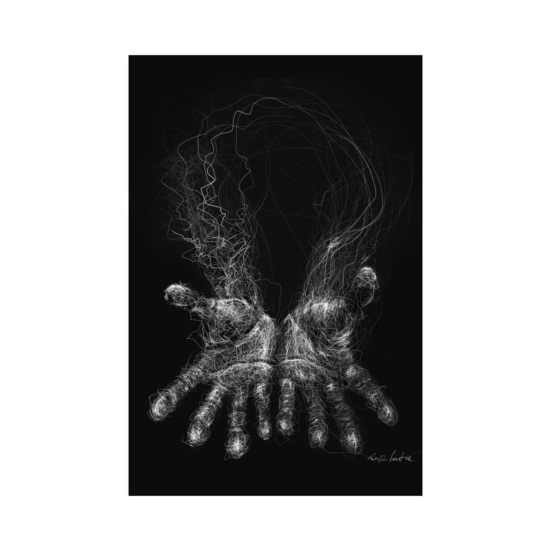 «Palms» par Erick Centeno, impression sur toile tendue, H 40 po x l 26 po x P 1,5 po