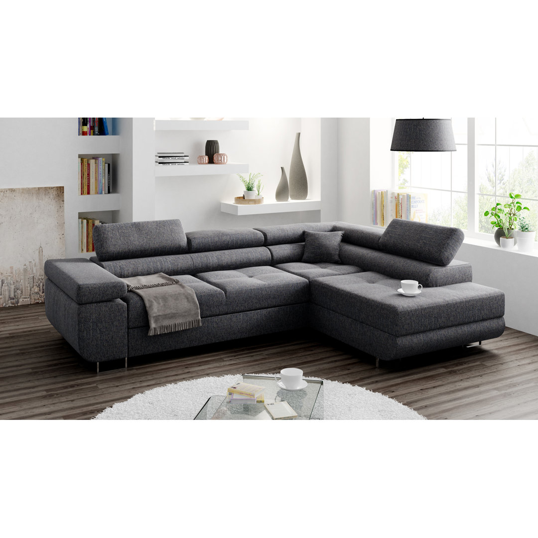 Ecksofa Anguel mit Bettfunktion