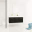 Meuble-lavabo mural 48 po avec lavabo, lavabo en résine à rebords épais, ensemble KD