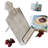 Metal Rail-Wooden Adjustable Whitewashed Recipe Book Stand
