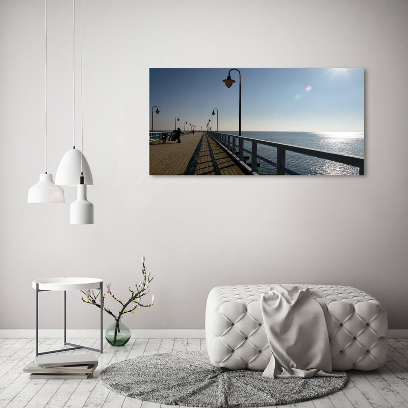 Pier In Gdynia - Wrapped Canvas Print