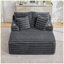 Méridienne surdimensionnée avec coussins, canapé-lit moelleux confortable, lit simple, sans assemblage-133671298