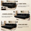 89" Velvet Chesterfield Sofa Bed, Pull-Out Sleeper Sofa, King-size Convertible Couch Bed for Living Room Apartment Office-1327073864