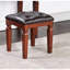 Meuble-lavabo formel pour chambre à coucher - coloration cerise, tabouret avec siège, rangement, placage de peuplier, bois d'hévéa