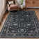 Vintage Floral Vine Washable Area Rug with Non-Slip Backing, Soft Low Pile Carpet for Living Room, Bedroom & Entryway
