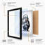 Chimp in Headphones Modern - Framed Print-935557641-935557638