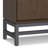 36"W Solid Hardwood 2-Shelf Modern Industrial Entryway Storage Cabinet with 2 Open Cubbies