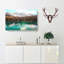Mountain View Reflection - Wrapped Canvas Painting-55310783