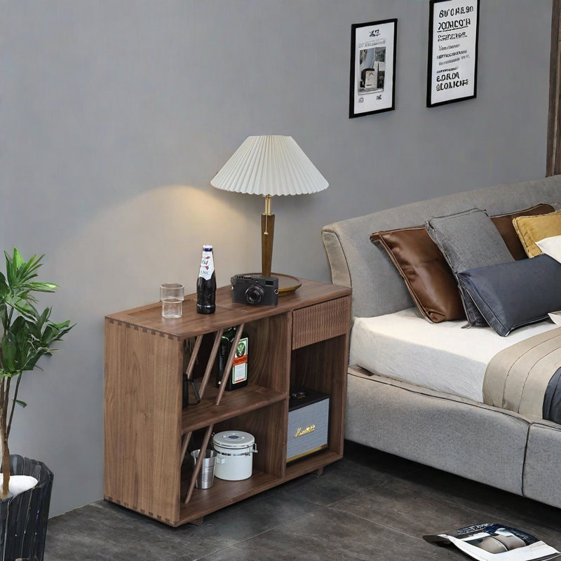 Armoire d'appoint simple et moderne avec lumière de luxe