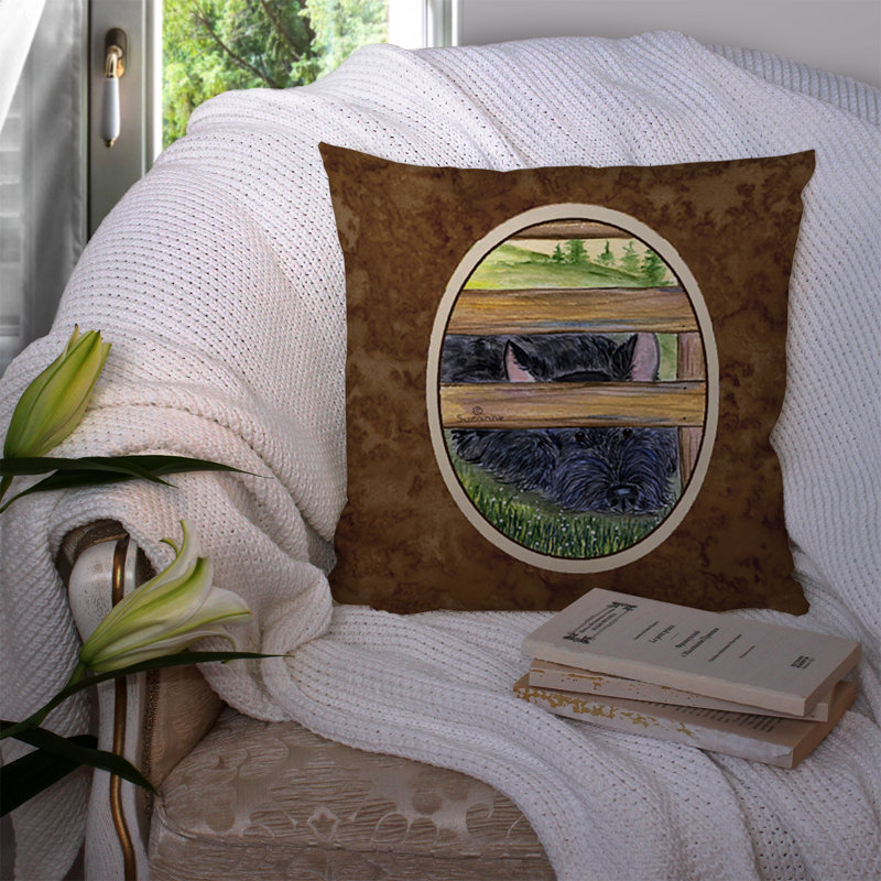 Coussin intérieur/extérieur moderne écossais terrier