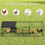Large Metal Chicken Coop, 118" x 39" x 39" Chicken Run with Waterproof & Anti-UV Cover for 3-5 Poultry, Outdoor Poultry Cage Rabbit Hutch for Backyard Farm, for Duck, Cat