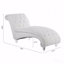 Chaise longue sans accoudoirs touffetée