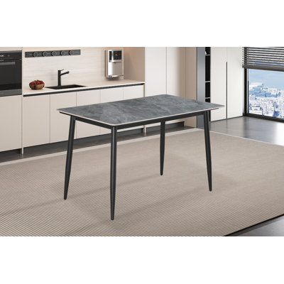 Darees Stone Top Metal Base Dining Table