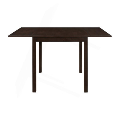 Rectangular 52-Inch Extension Dining Table, Cappuccino