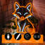 Enseigne néon pour décoration murale Fox