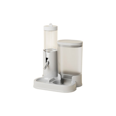 Automatic Hamster Feeder Waterer 2-in-1, Gray